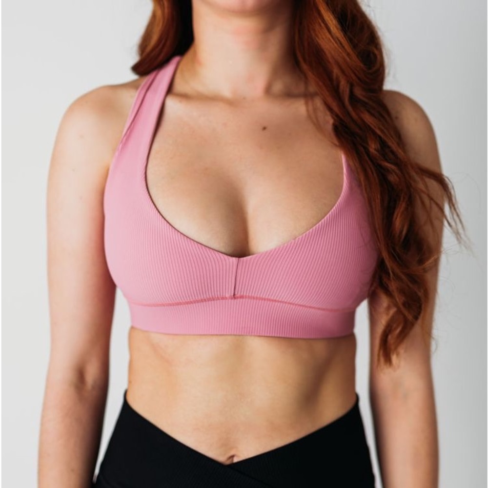 Coral Pink Sports Bra